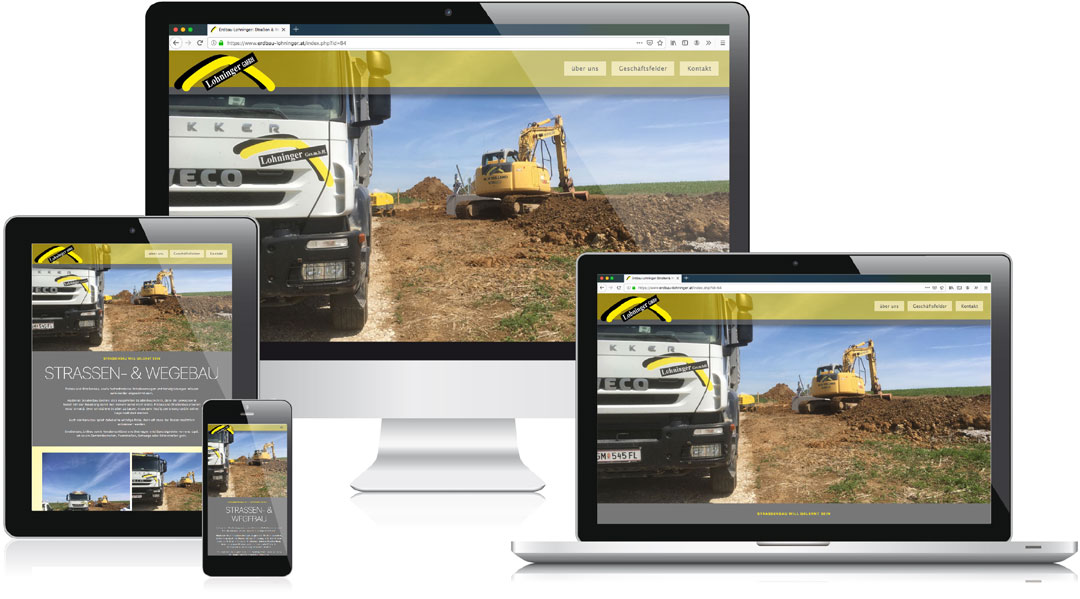 responsive Website der Lohninger GmbH