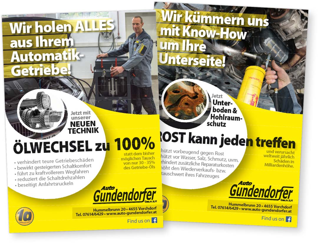 Plakate für Auto Gundendorfer